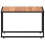Mesa de café de jardín marrón 55x55x35 cm DPC y acero de , Sofás modulares de exterior - Ref: Foro24-42007554, Precio: 61,64 ...