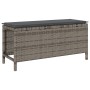 Conjunto de Comedor de Jardín de 3 Piezas con Cojines en Gris de Poliratán y Acacia | Foro24.es | Tu tienda online para hogar, jardín y más Foro24.es