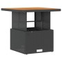 Conjunto de Comedor de Jardín de 3 Piezas con Cojines Negro de Ratán de Poliéster y Acacia de , Conjuntos de jardín - Ref: Fo...