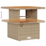 Conjunto de Comedor de Jardín de 3 Piezas con Cojines Beige de Ratán Poliéster y Acacia | Foro24.es | Tu tienda online para hogar, jardín y más Foro24.es