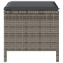 Conjunto de Comedor de Jardín de 3 Piezas con Cojines Gris de Poliratán y Acacia de , Conjuntos de jardín - Ref: Foro24-42007...