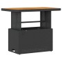 Set de Comedor de Jardín de 3 Piezas con Cojines Negro de Poliratán y Acacia | Foro24.es | Tu tienda online para hogar, jardín y más Foro24.es