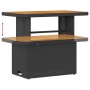 Set de Comedor de Jardín de 3 Piezas con Cojines Negro de Poliratán y Acacia | Foro24.es | Tu tienda online para hogar, jardín y más Foro24.es
