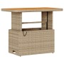 Juego de Comedor de Jardín de 3 Piezas con Cojines Beige Ratán Sintético Acacia | Foro24.es | Tu tienda online para hogar, jardín y más Foro24.es