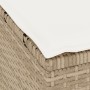 Juego de Comedor de Jardín de 3 Piezas con Cojines Beige Ratán Sintético Acacia | Foro24.es | Tu tienda online para hogar, jardín y más Foro24.es