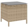 Conjunto de Jardín de Comedor de 3 Piezas con Cojines Beige de Poliratán y Acacia de , Conjuntos de jardín - Ref: Foro24-4200...