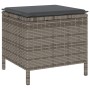 Conjunto de Comedor de Jardín de 3 Piezas con Cojines Gris en Poliratán y Acacia de , Conjuntos de jardín - Ref: Foro24-42007...