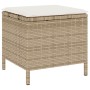 Conjunto de Comedor de Jardín de 4 Piezas con Cojines Beige de Ratán y Acacia | Foro24.es | Tu tienda online para hogar, jardín y más Foro24.es