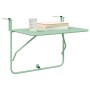 Mesa Colgante al Aire Libre - Verde Menta, 60 x 39 x 50 cm, Acero de , Mesas de jardín - Ref: Foro24-42008072, Precio: 44,94 ...