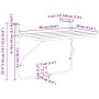 Mesa Colgante para Balcón VidaXL Plegable Mostaza 60x40 cm Acero de , Mesas de jardín - Ref: Foro24-42008073, Precio: 49,66 €...