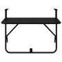 Mesa de balcón colgante plegable negra de 60x40 cm en acero de , Mesas de jardín - Ref: Foro24-42008075, Precio: 49,66 €, Des...