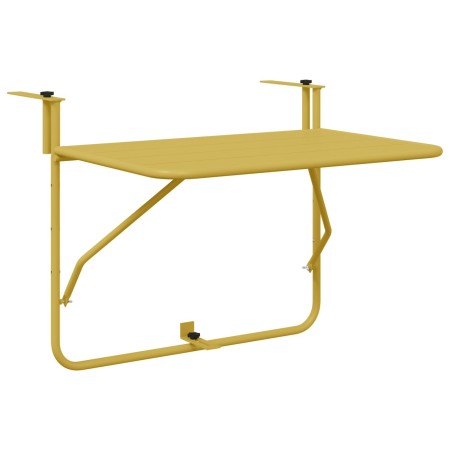 Mesa Plegable Colgante de Balcón - Dorada, 60x40 cm, Acero de , Mesas de jardín - Ref: Foro24-42008076, Precio: 45,57 €, Desc...