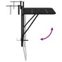 Mesa de balcón colgante plegable negra de 60x40 cm en acero de , Mesas de jardín - Ref: Foro24-42008075, Precio: 49,66 €, Des...