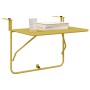 Mesa Plegable Colgante de Balcón - Dorada, 60x40 cm, Acero de , Mesas de jardín - Ref: Foro24-42008076, Precio: 45,57 €, Desc...