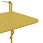 Mesa Plegable Colgante de Balcón - Dorada, 60x40 cm, Acero de , Mesas de jardín - Ref: Foro24-42008076, Precio: 45,57 €, Desc...