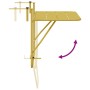 Mesa Plegable Colgante de Balcón - Dorada, 60x40 cm, Acero de , Mesas de jardín - Ref: Foro24-42008076, Precio: 45,57 €, Desc...