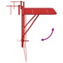 Mesa de balcón plegable roja 60x40 cm de acero de , Mesas de jardín - Ref: Foro24-42008078, Precio: 49,66 €, Descuento: %