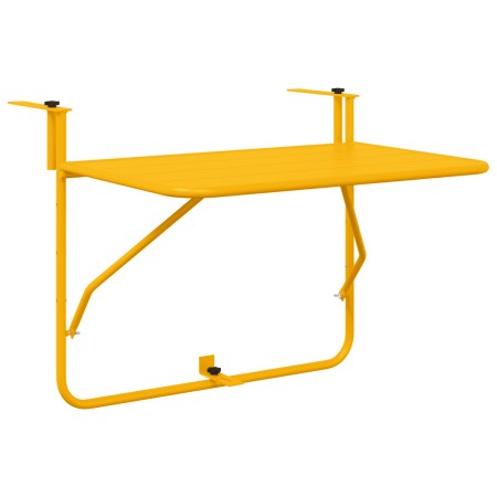 Mesa Colgante Plegable Amarilla de Acero 60x40 cm de , Mesas de jardín - Ref: Foro24-42008079, Precio: 46,67 €, Descuento: %