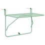 Mesa Colgante Plegable de Balcón - Verde Menta, 60x40 cm, Acero de , Mesas de jardín - Ref: Foro24-42008080, Precio: 48,50 €,...