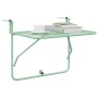 Mesa Colgante Plegable de Balcón - Verde Menta, 60x40 cm, Acero de , Mesas de jardín - Ref: Foro24-42008080, Precio: 48,50 €,...