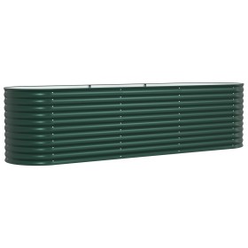 Huerto elevado Verde 320x80x81 cm de acero galvanizado de , Maceteros y jardineras - Ref: Foro24-42008123, Precio: 213,13 €, ...