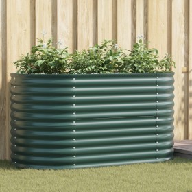 Huerto Elevado Verde 160x80x81 cm de Acero Galvanizado de , Maceteros y jardineras - Ref: Foro24-42008125, Precio: 141,76 €, ...