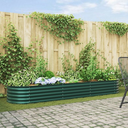 Huerto Elevado Verde 320x80x44 cm de Acero Galvanizado de , Maceteros y jardineras - Ref: Foro24-42008128, Precio: 161,87 €, ...