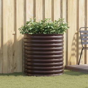 Huerto Elevado - Marrón 80x80x81 cm Acero Galvanizado de , Maceteros y jardineras - Ref: Foro24-42008136, Precio: 108,90 €, D...