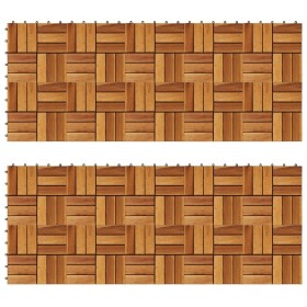 Baldosas de porche acacia 20 piezas 30x30 cm en Materiales de construcción | Comprar online en Foru.es