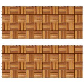 Baldosas de porche acacia 20 piezas 30x30 cm en Materiales de construcción | Comprar online en Foru.es