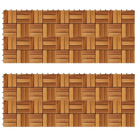 Baldosas de porche acacia 20 piezas 30x30 cm en Materiales de construcción | Comprar online en Foru.es