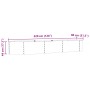 Cama elevada para jardín marrón 320x80x44 cm de acero galvanizado de , Maceteros y jardineras - Ref: Foro24-42008138, Precio:...