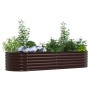 Huerto Elevado para el Jardín, Marrón, 240x80x44 cm, de Acero Galvanizado de , Maceteros y jardineras - Ref: Foro24-42008139,...
