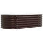 Huerto Elevado Marrón 160x80x44 cm de Acero Galvanizado de , Maceteros y jardineras - Ref: Foro24-42008140, Precio: 104,56 €,...