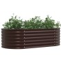 Huerto Elevado Marrón 160x80x44 cm de Acero Galvanizado de , Maceteros y jardineras - Ref: Foro24-42008140, Precio: 104,56 €,...