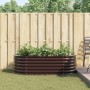 Huerto Elevado Marrón 160x80x44 cm de Acero Galvanizado de , Maceteros y jardineras - Ref: Foro24-42008140, Precio: 104,56 €,...