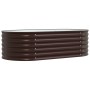 Huerto Elevado Marrón 160x80x44 cm de Acero Galvanizado de , Maceteros y jardineras - Ref: Foro24-42008140, Precio: 104,56 €,...