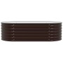 Huerto Elevado Marrón 160x80x44 cm de Acero Galvanizado de , Maceteros y jardineras - Ref: Foro24-42008140, Precio: 104,56 €,...