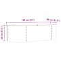 Huerto Elevado Marrón 160x80x44 cm de Acero Galvanizado de , Maceteros y jardineras - Ref: Foro24-42008140, Precio: 104,56 €,...