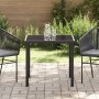 Mesa de Jardín Negra 80x80x73 cm de Vidrio Templado de , Mesas de jardín - Ref: Foro24-42010312, Precio: 97,67 €, Descuento: %
