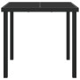 Mesa de Jardín Negra 80x80x73 cm de Vidrio Templado de , Mesas de jardín - Ref: Foro24-42010312, Precio: 97,67 €, Descuento: %