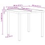 Mesa de Jardín Negra 80x80x73 cm de Vidrio Templado de , Mesas de jardín - Ref: Foro24-42010312, Precio: 97,67 €, Descuento: %