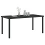 Mesa de Jardín Negra 160x80x73 cm Vidrio Templado de , Mesas de jardín - Ref: Foro24-42010314, Precio: 131,64 €, Descuento: %