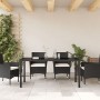 Mesa de Jardín Negra 160x80x73 cm Vidrio Templado de , Mesas de jardín - Ref: Foro24-42010314, Precio: 131,64 €, Descuento: %