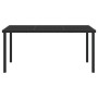 Mesa de Jardín Negra 160x80x73 cm Vidrio Templado de , Mesas de jardín - Ref: Foro24-42010314, Precio: 131,64 €, Descuento: %