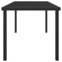 Mesa de Jardín Negra 160x80x73 cm Vidrio Templado de , Mesas de jardín - Ref: Foro24-42010314, Precio: 131,64 €, Descuento: %