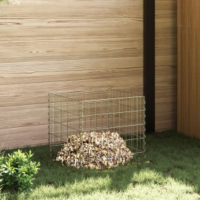Compostador de Jardín 50x50x50 cm de Acero Galvanizado Cuadrado de , Paneles de vallas - Ref: Foro24-42010829, Precio: 24,27 ...