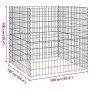 Compostador cuadrado de jardín 100x100x100 cm de acero galvanizado de , Paneles de vallas - Ref: Foro24-42010831, Precio: 60,...