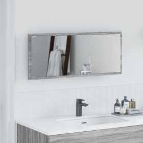 Espejo Gris sonoma Madera elaborada 90 x 33 cm Espejo de , Tocadores de baño - Ref: Foro24-822818, Precio: 71,51 €, Descuento: %