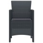 Silla de Jardín Juego de 2 Antracita Plástico Mediana Duradera de , Sillas de jardín - Ref: Foro24-847451, Precio: 78,77 €, D...